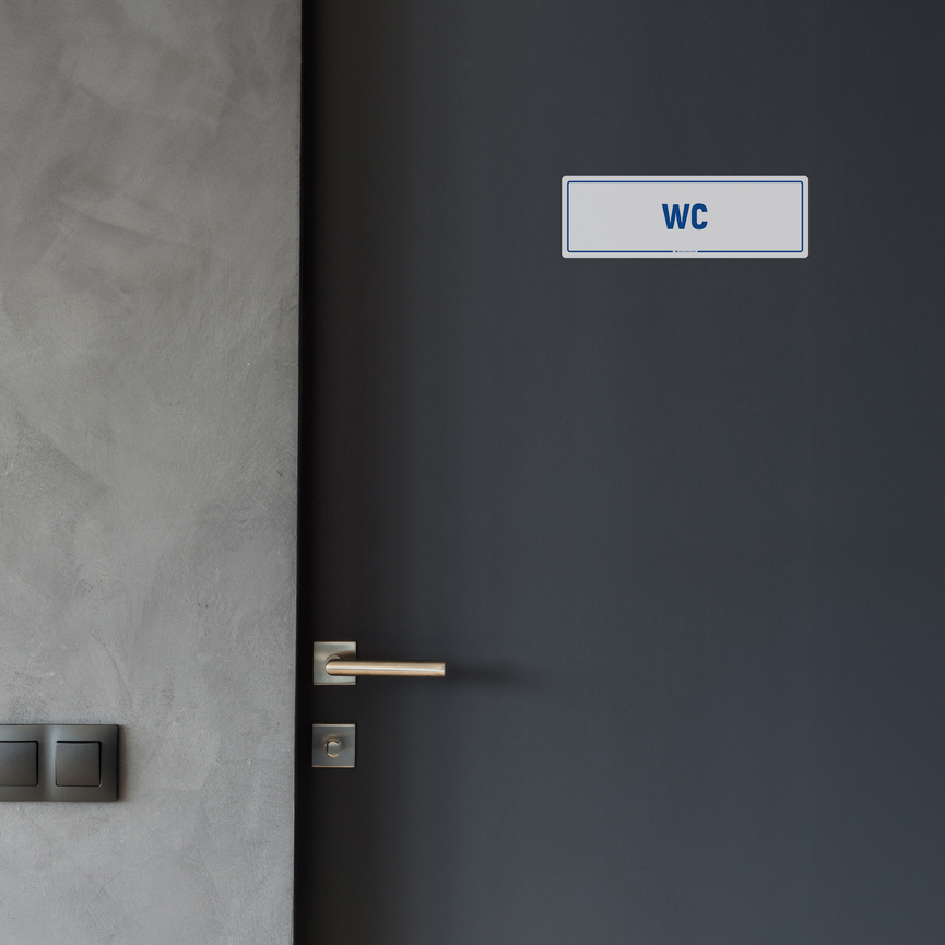 Naklejka na Drzwi: WC – 5szt