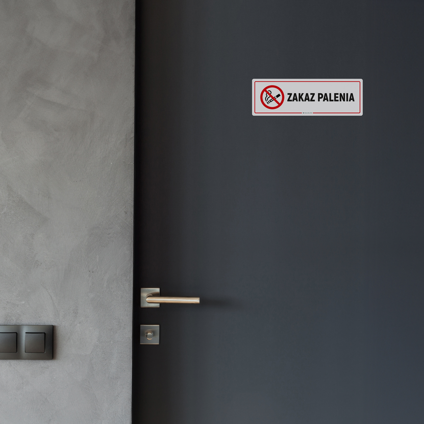 Naklejka na Drzwi: Zakaz Palenia – 10szt