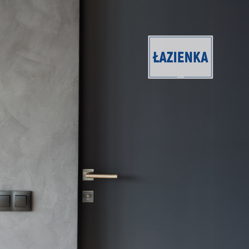 Naklejka na Drzwi: Łazienka – 5szt