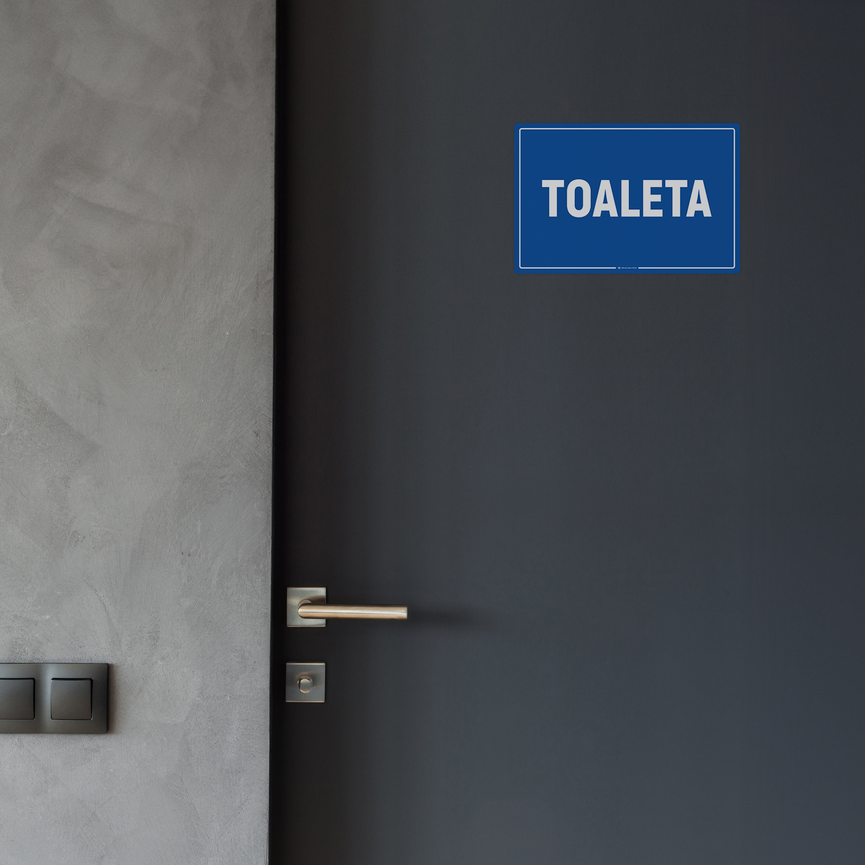 Naklejka na Drzwi: Toaleta