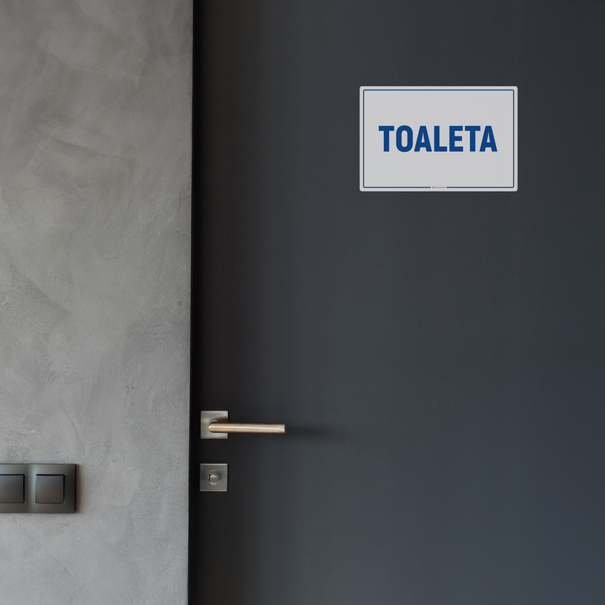 Naklejka na Drzwi: Toaleta