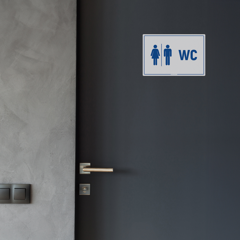 Naklejka na Drzwi: WC