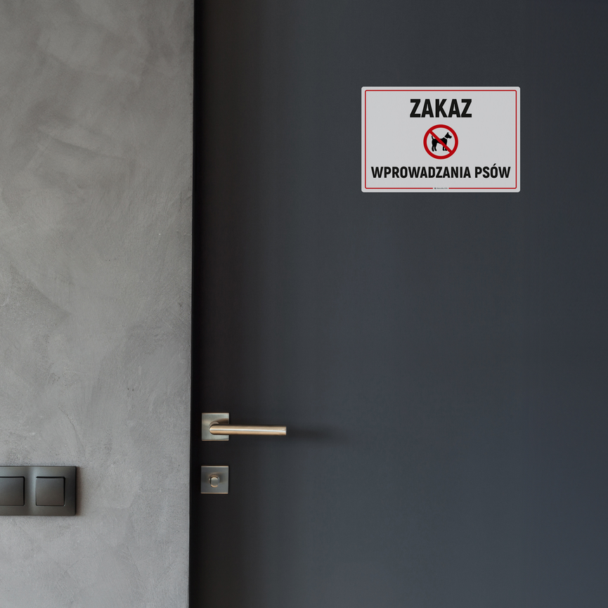 Tabliczka na Drzwi: Zakaz Wprowadzania Psów