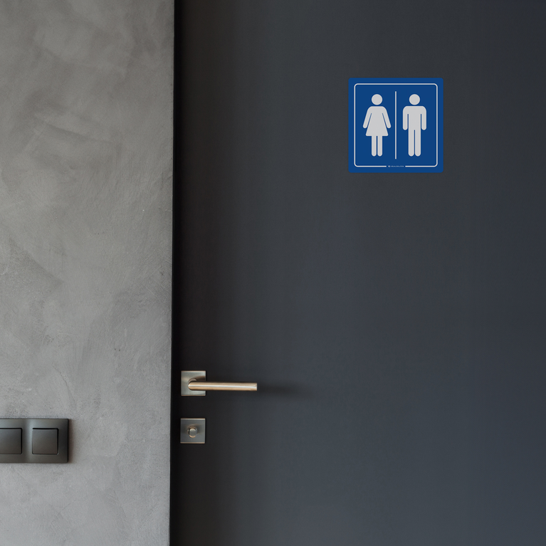 Naklejka na Drzwi: WC – 5szt