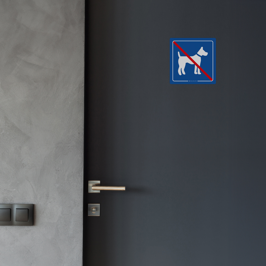 Naklejka na Drzwi: Zakaz Wprowadzania Psów – 10szt