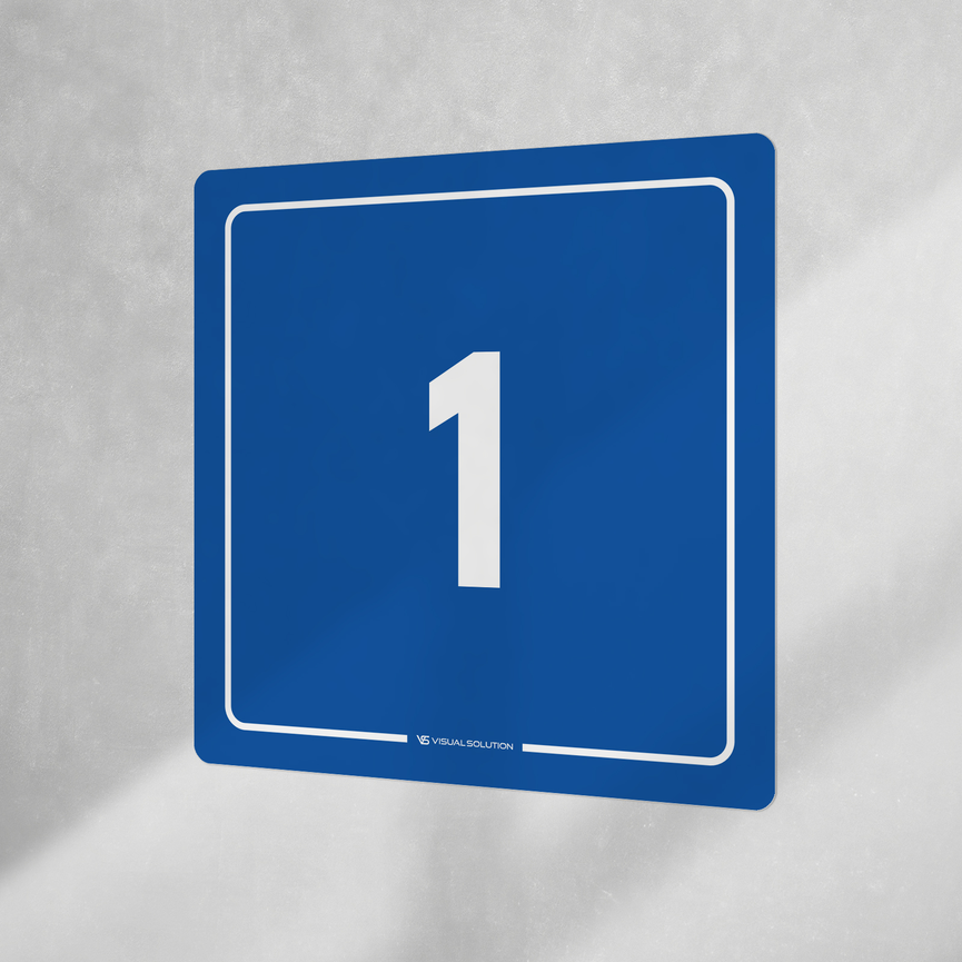 Naklejka informacyjna: numer  1