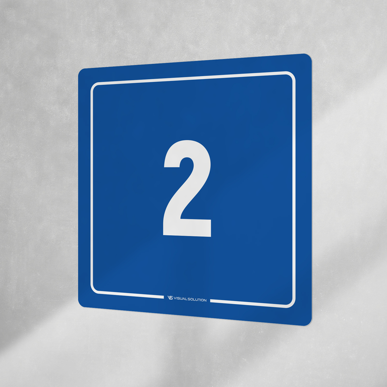 Naklejka informacyjna: numer  2