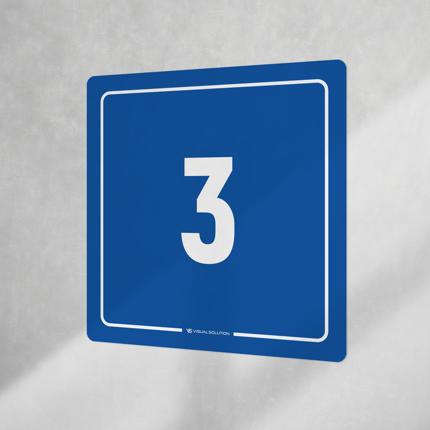 Naklejka informacyjna: numer  3