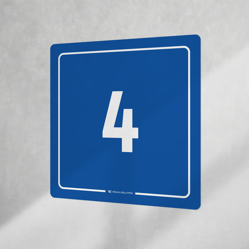 Naklejka informacyjna: numer  4