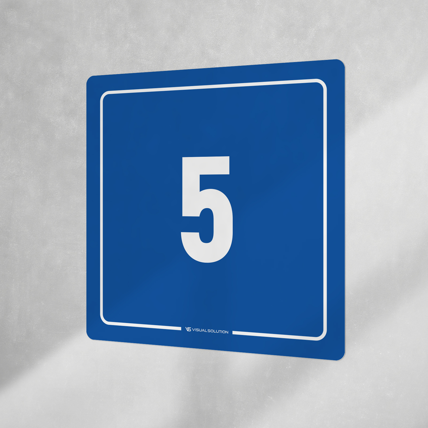 Naklejka informacyjna: numer  5