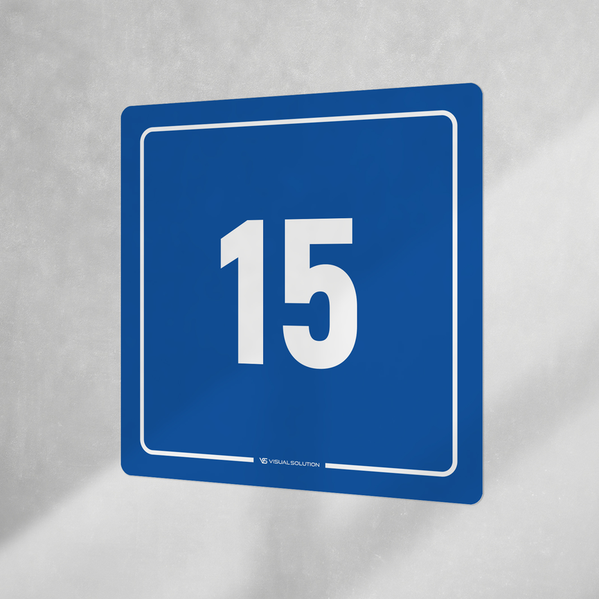 Naklejka informacyjna: numer 15