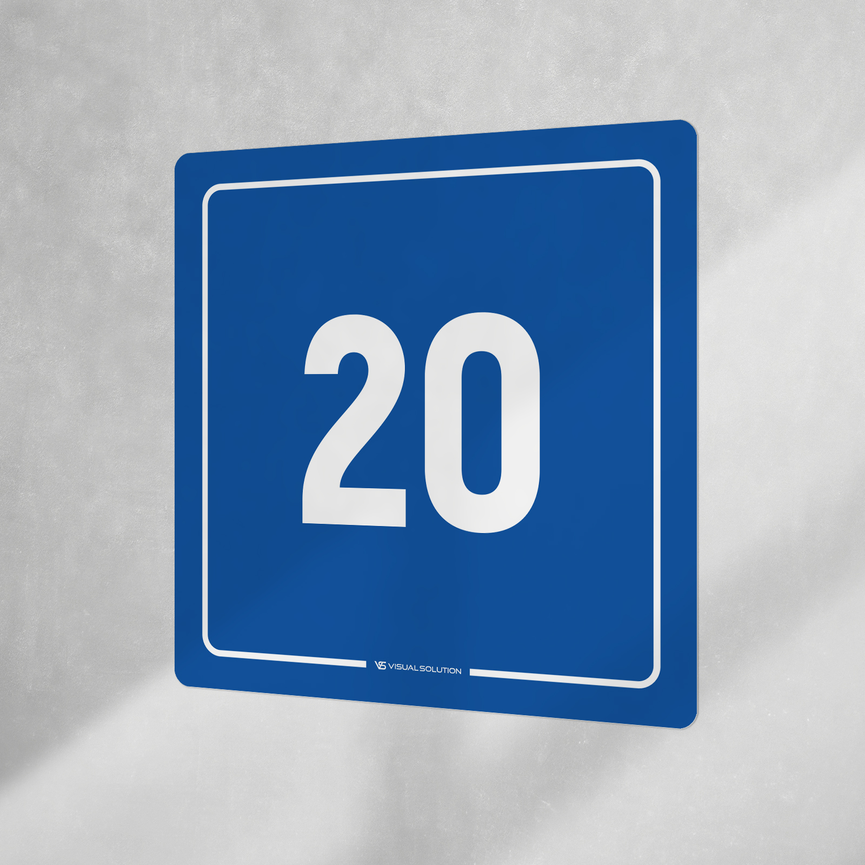 Naklejka informacyjna: numer 20