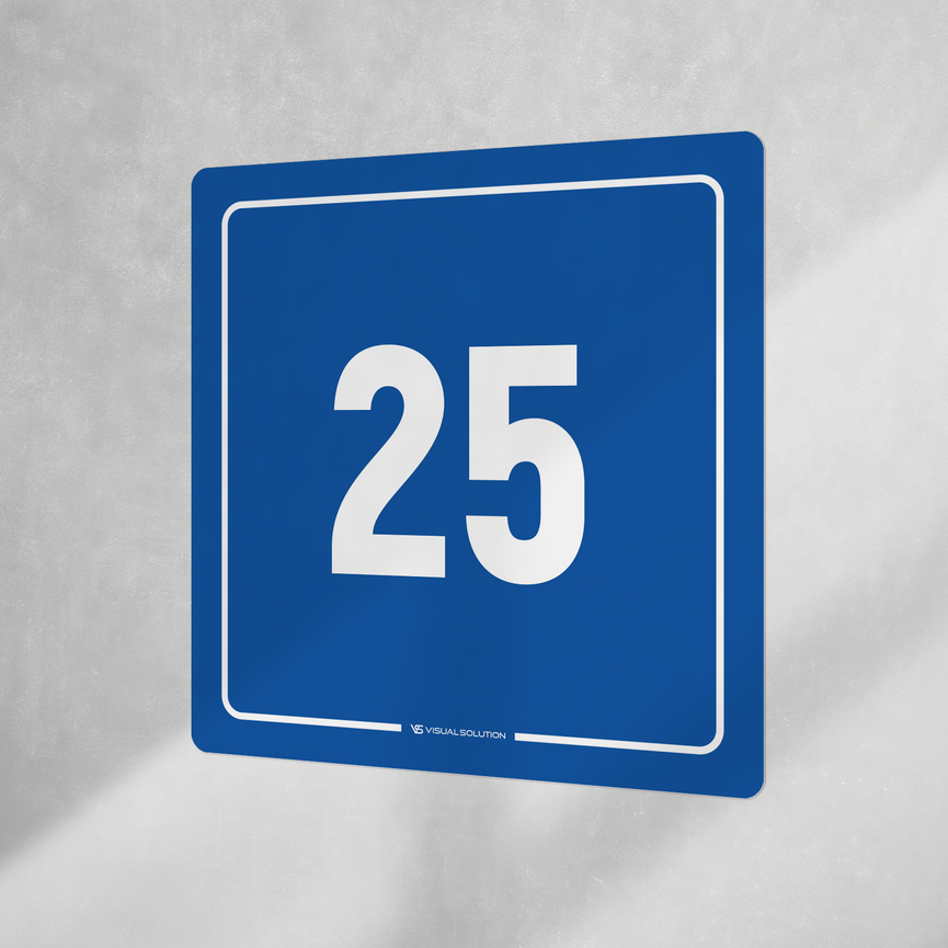 Naklejka informacyjna: numer 25