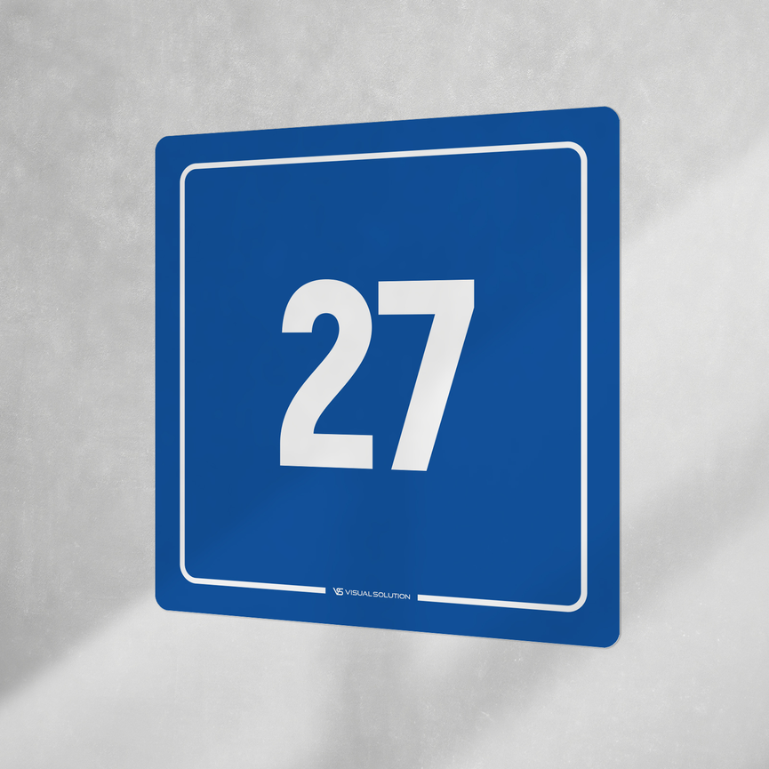 Naklejka informacyjna: numer 27