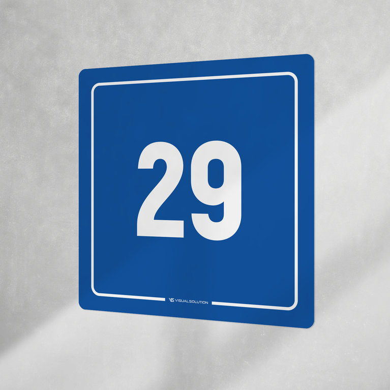 Naklejka informacyjna: numer 29