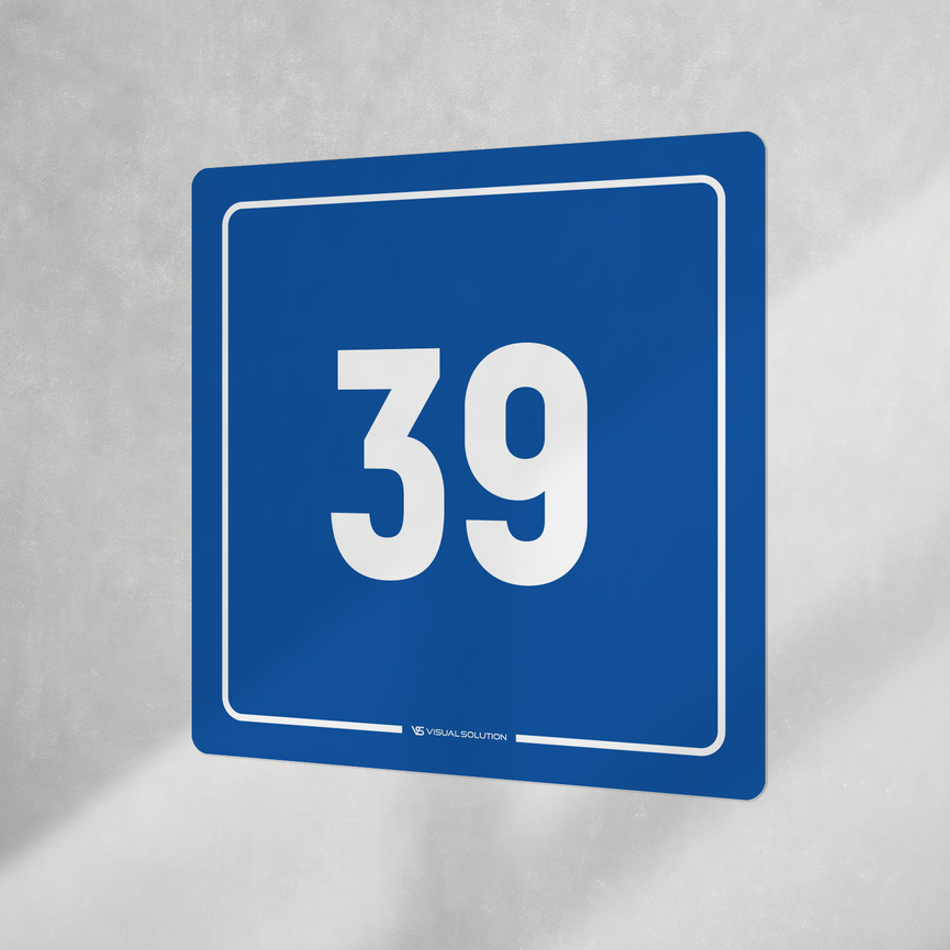 Naklejka informacyjna: numer 39