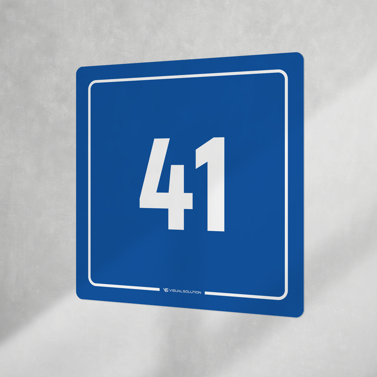 Naklejka informacyjna: numer 41