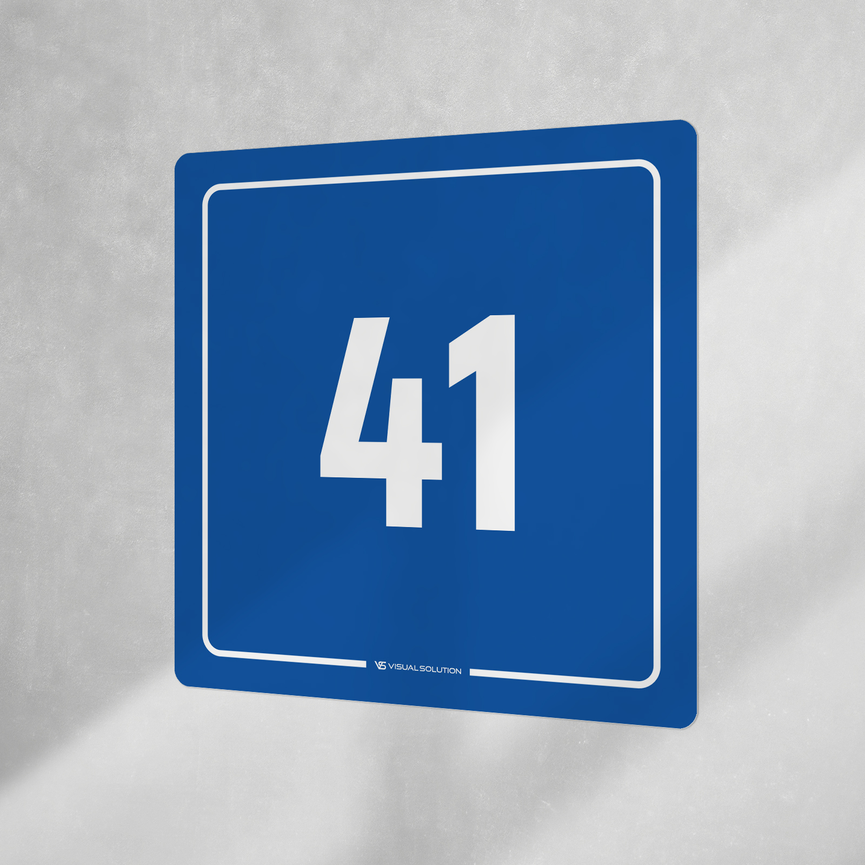 Naklejka informacyjna: numer 41