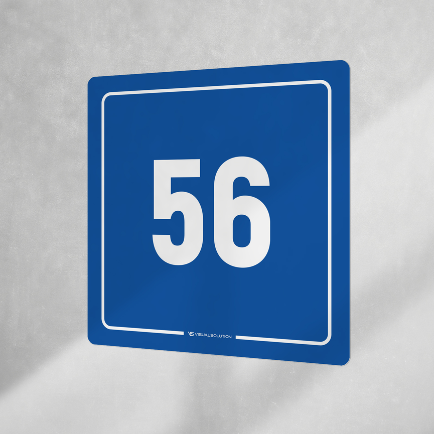 Naklejka informacyjna: numer 56