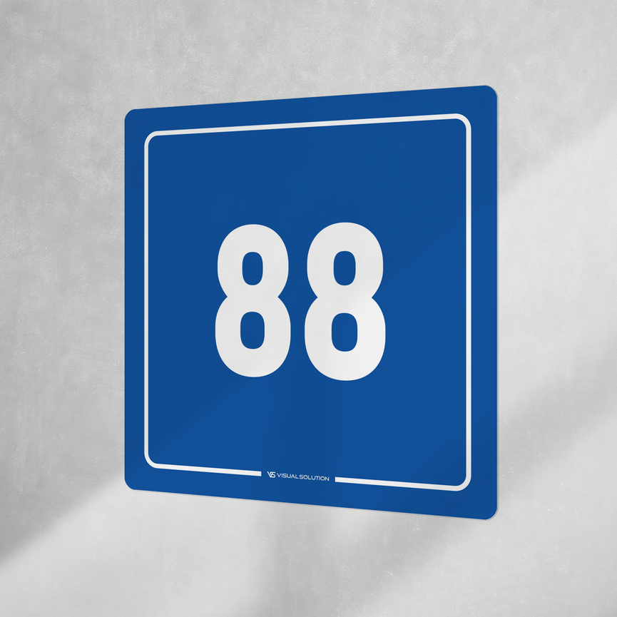 Naklejka informacyjna: numer 88