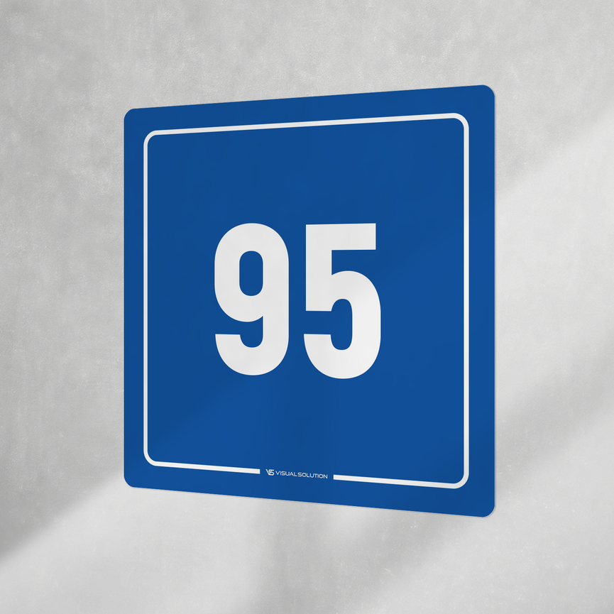 Naklejka informacyjna: numer 95