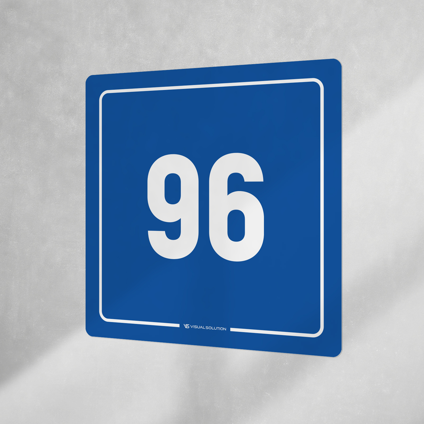 Naklejka informacyjna: numer 96