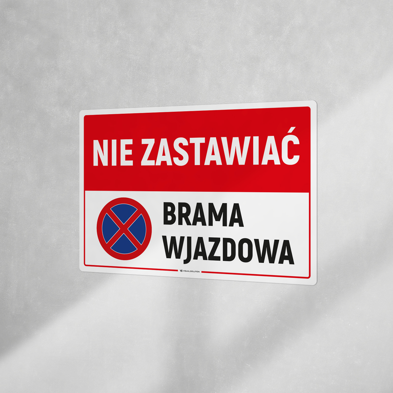 Naklejka informacyjna: Nie Zastawiać