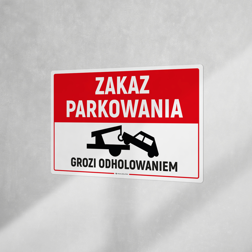 Naklejka informacyjna: Zakaz Parkowania
