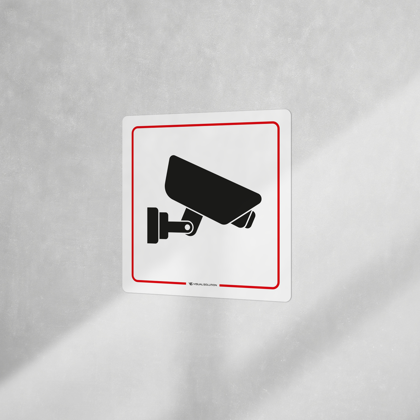 Naklejka informacyjna: Obiekt Monitorowany