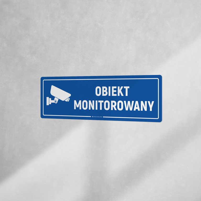 Naklejka informacyjna: Obiekt Monitorowany