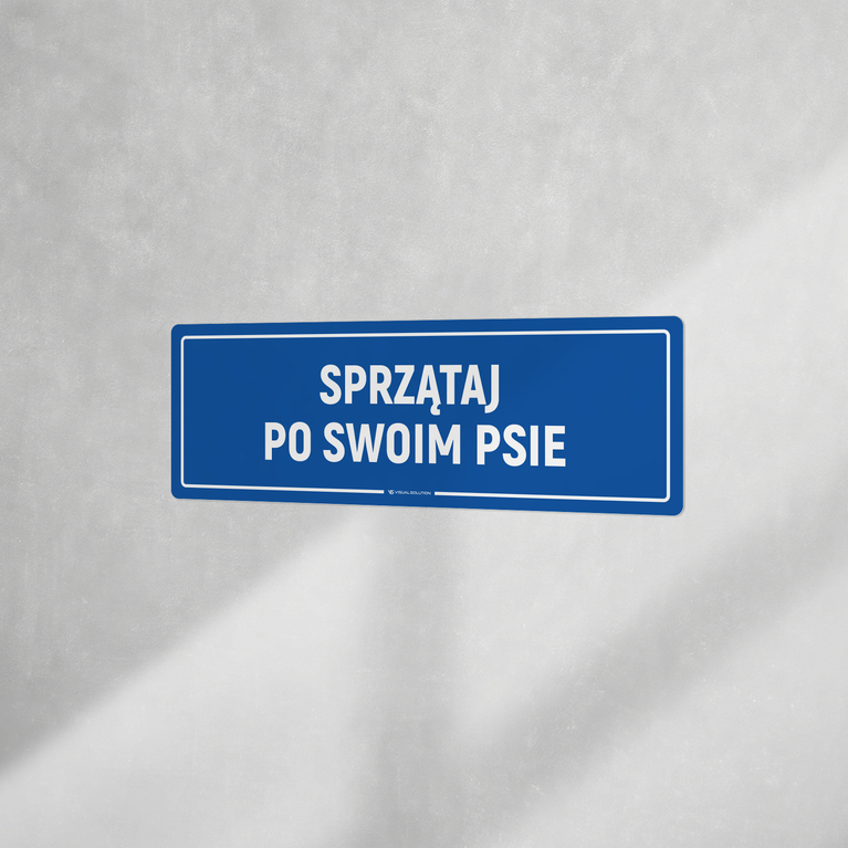 Naklejka informacyjna: Posprzątaj po swoim psie