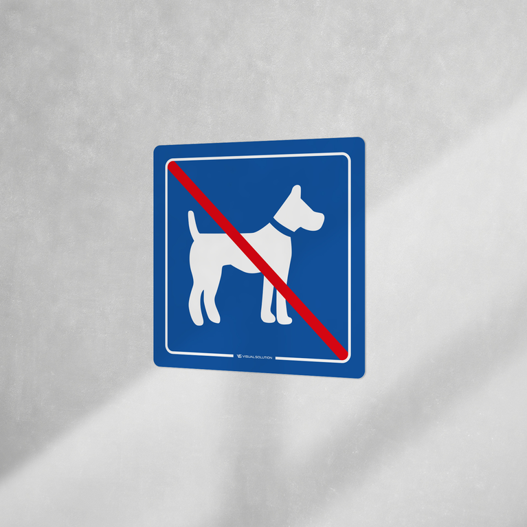 Naklejka informacyjna: Zakaz wyprowadzania psów