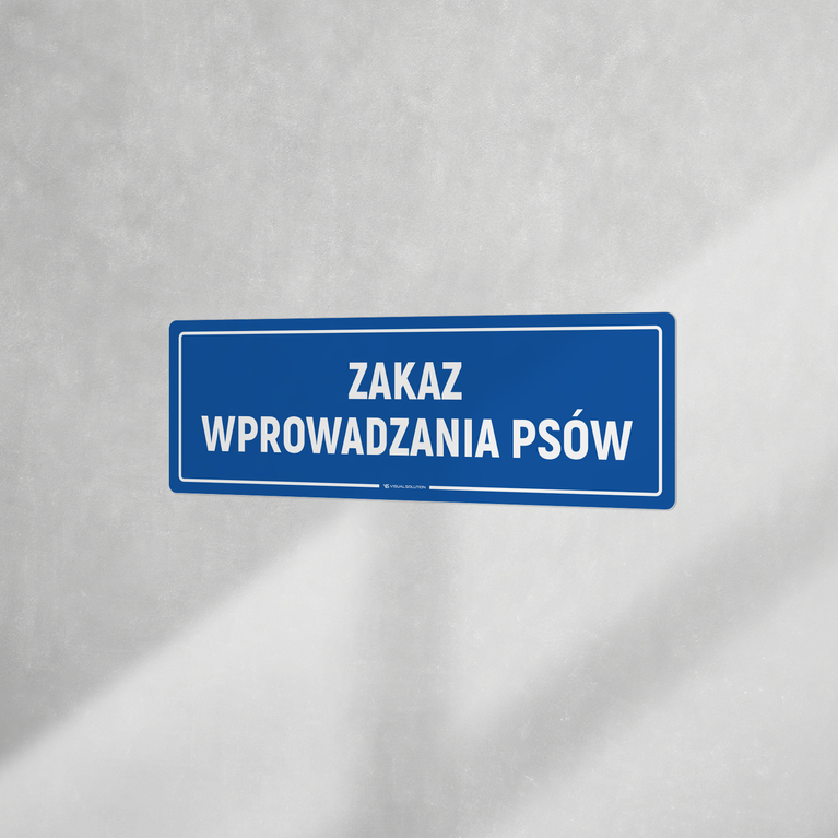 Naklejka informacyjna: Zakaz wyprowadzania psów