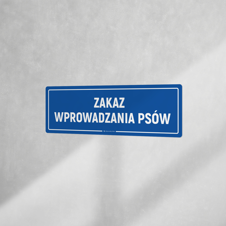 Naklejka informacyjna: Zakaz wyprowadzania psów