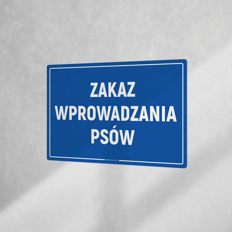 Naklejka informacyjna: Zakaz wyprowadzania psów