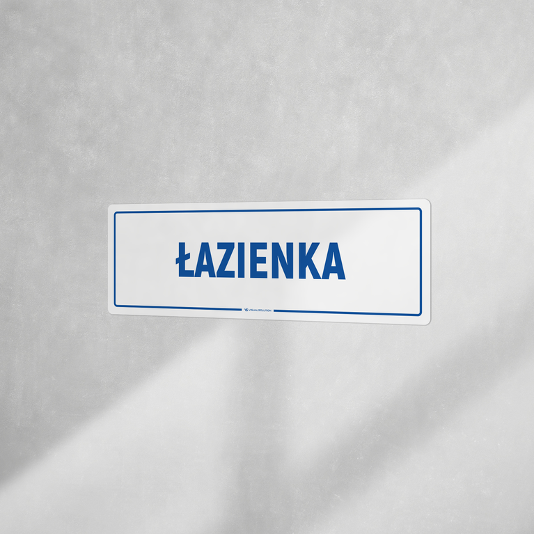 Naklejka informacyjna: Łazienka