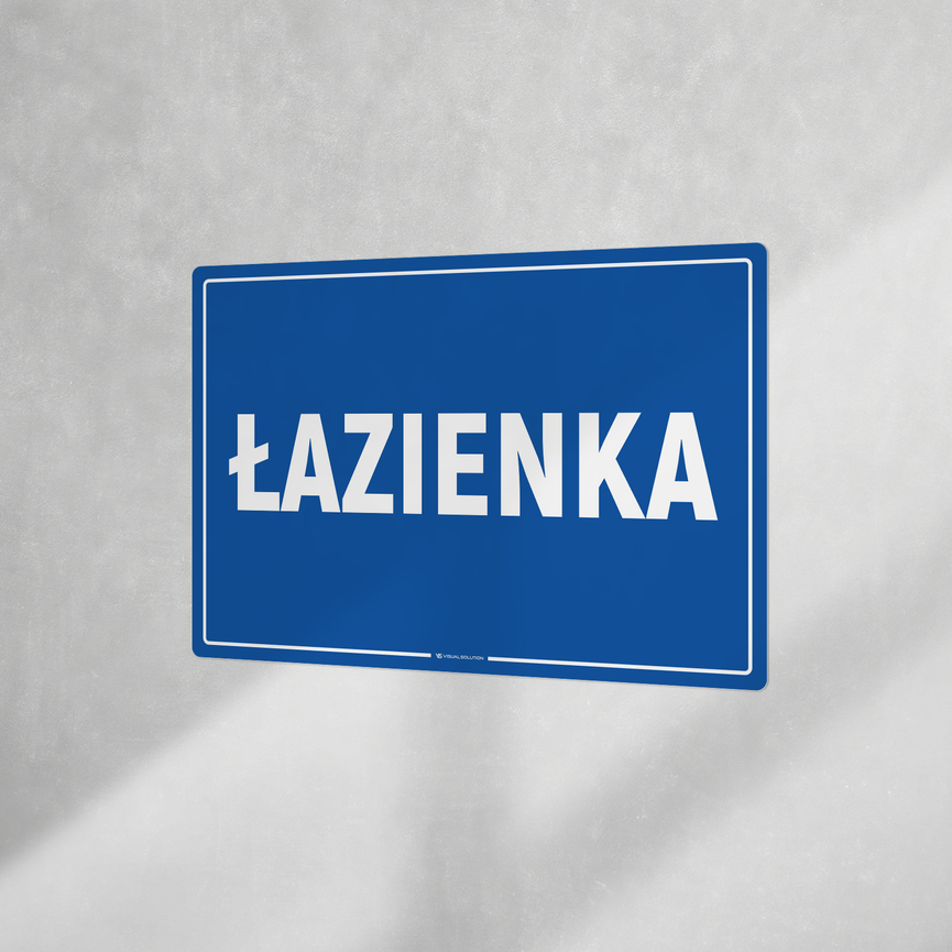 Naklejka informacyjna: Łazienka