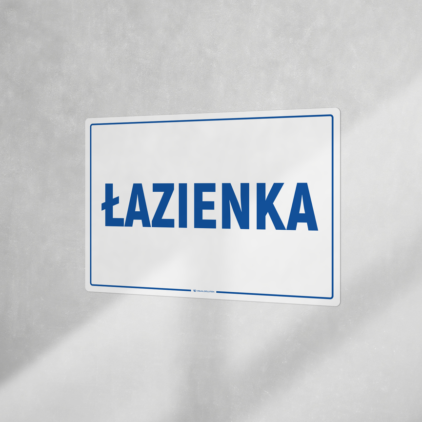 Naklejka informacyjna: Łazienka