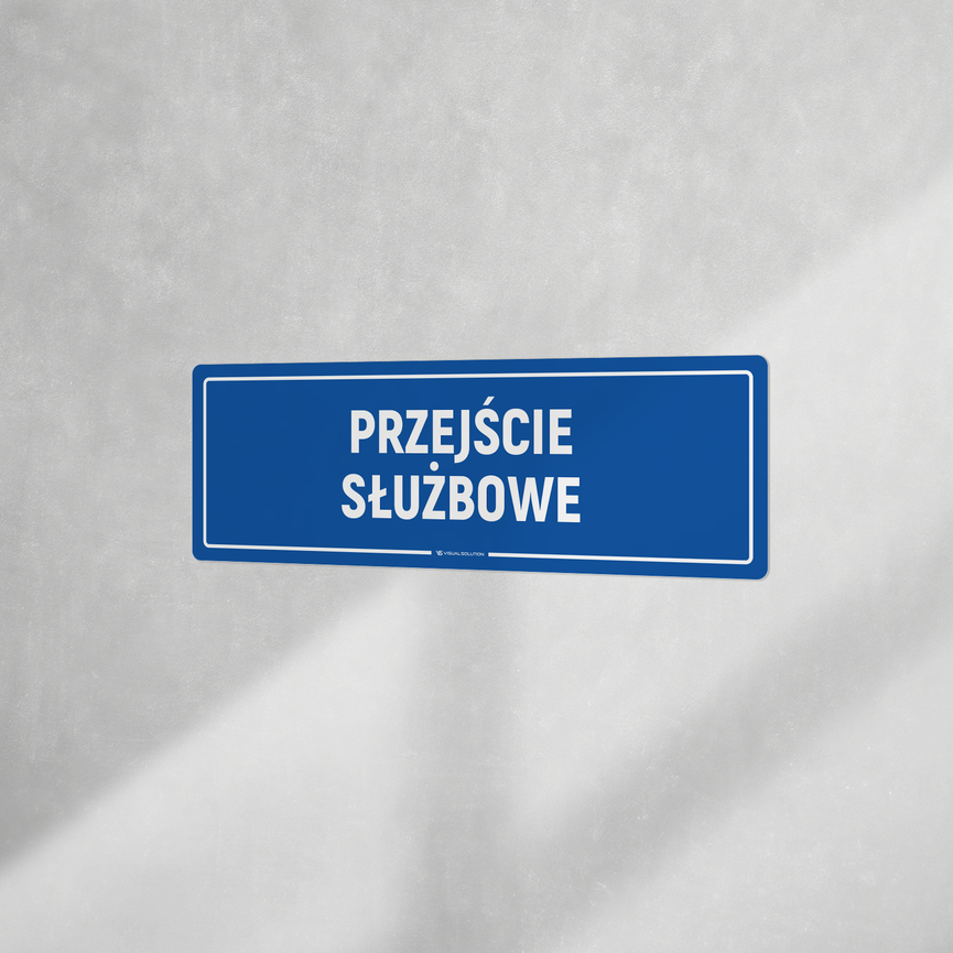 Naklejka informacyjna: Przejście służbowe