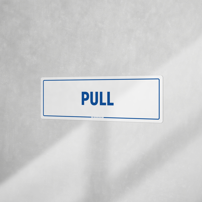 Naklejka informacyjna: Pull