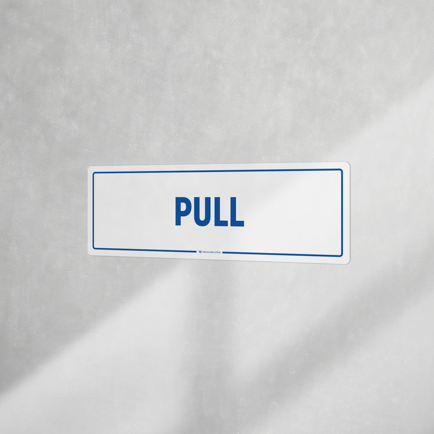 Naklejka informacyjna: Pull