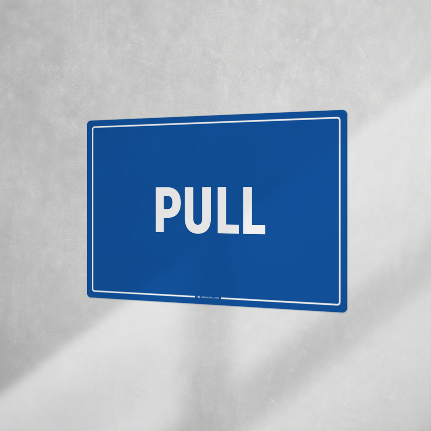 Naklejka informacyjna: Pull