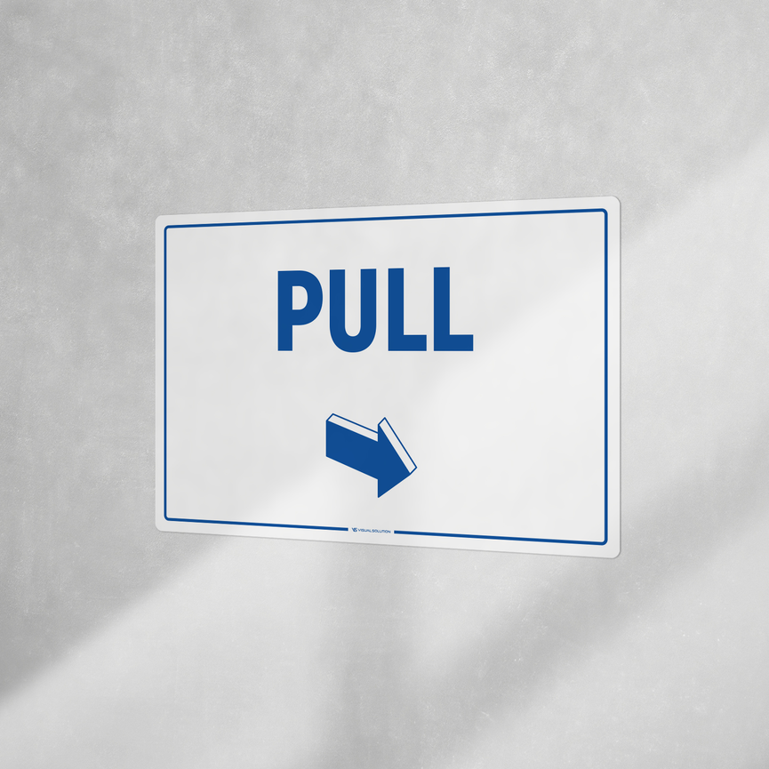 Naklejka informacyjna: Pull