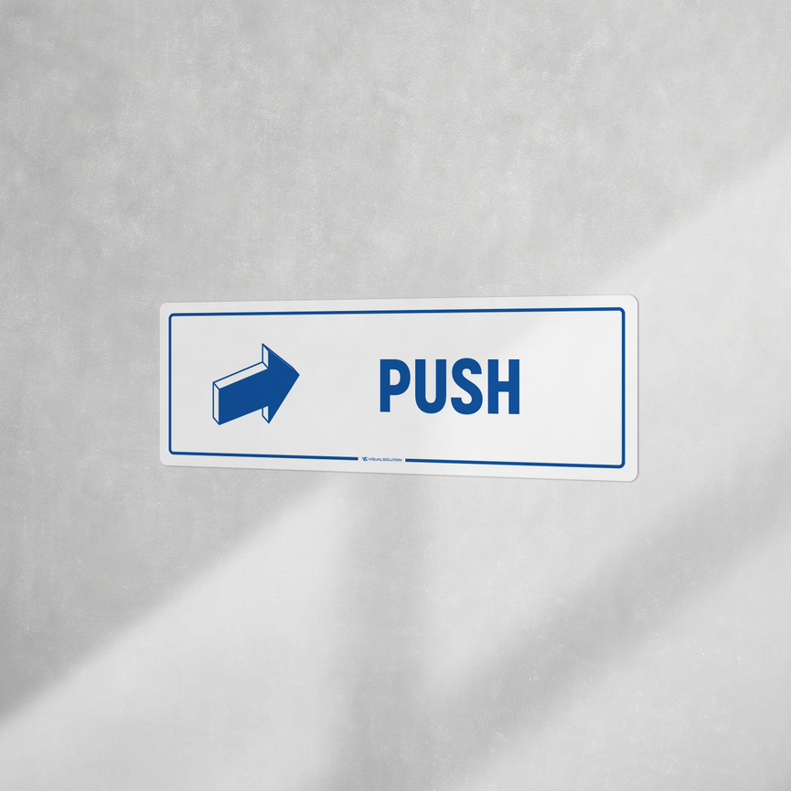 Tabliczka informacyjna: Push