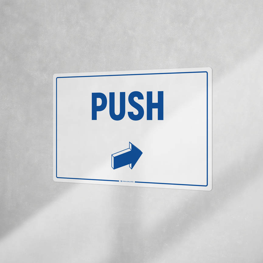 Tabliczka informacyjna: Push