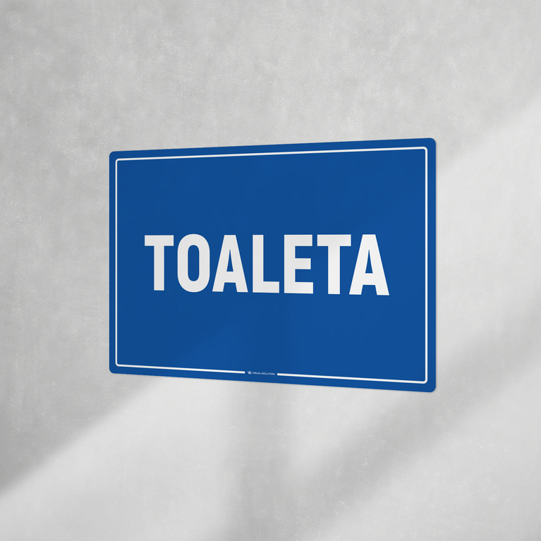 Naklejka informacyjna: Toaleta