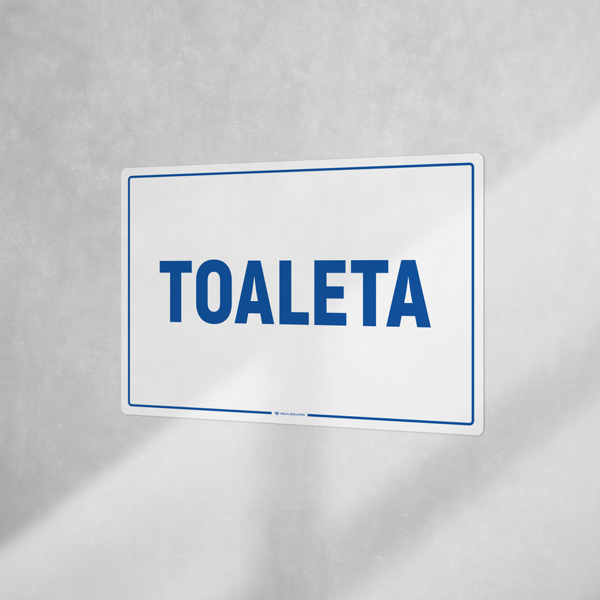 Naklejka informacyjna: Toaleta