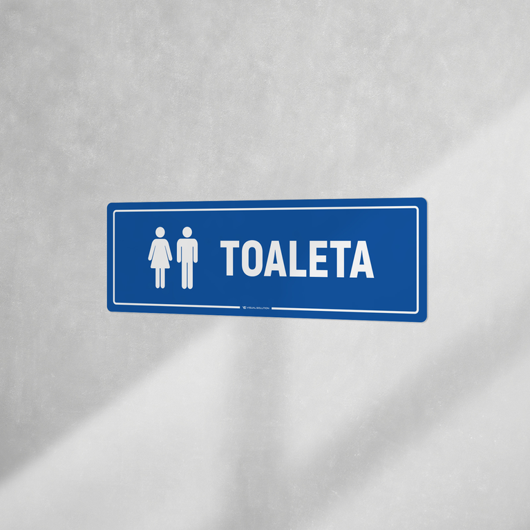Naklejka informacyjna: Toaleta