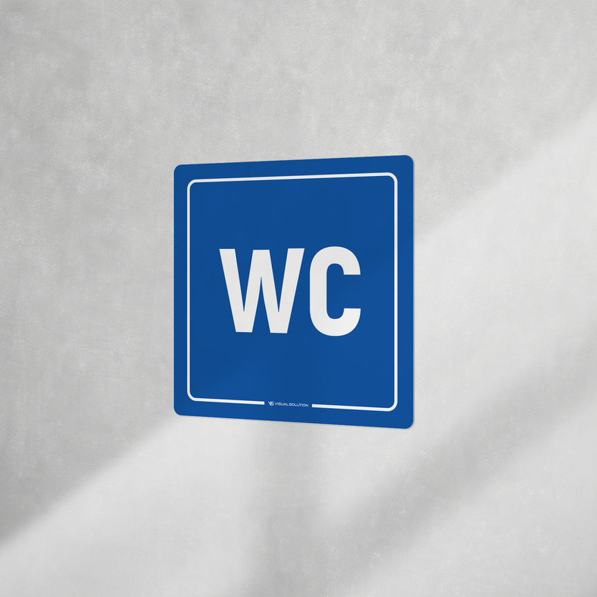 Naklejka informacyjna: WC