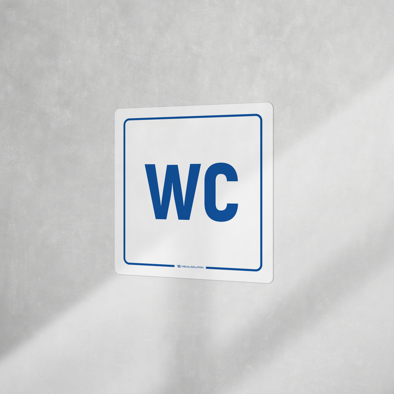 Naklejka informacyjna: WC